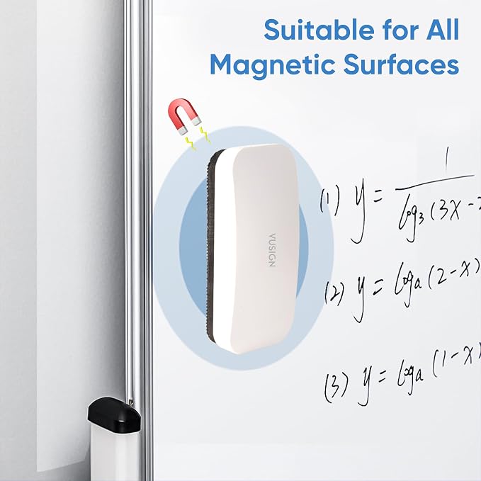 VUSIGN Dry Erase Eraser, Magnetic White Board Eraser- 6 Pack, Glass Whiteboard - Image 3