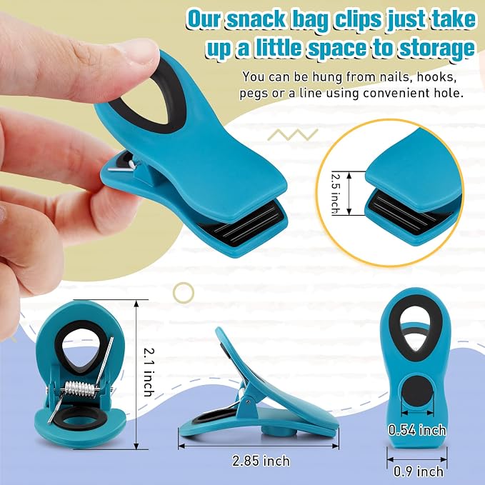 FINDMAG Chip Clips Bag Clips, 12 Pack Bag Clip - Image 3