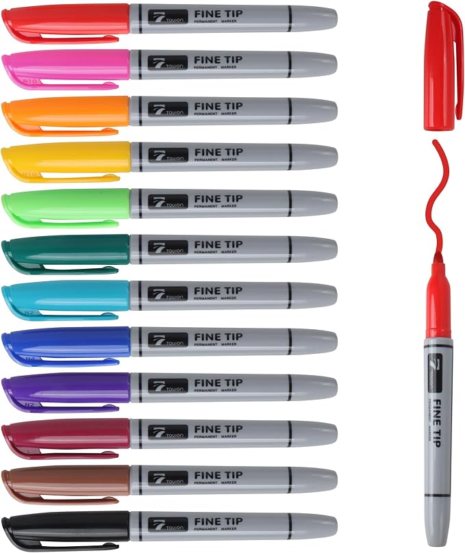 TOWON 12 Permanent Markers by TOWON
