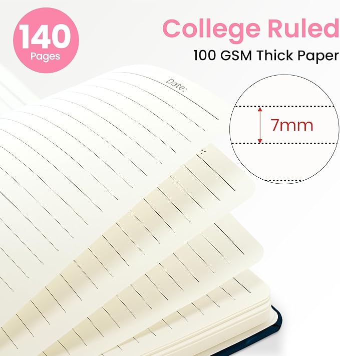 ZOTIA Lined Spiral Journal for Women, A5 Pretty Hardcover Notebook for Work - Image 2