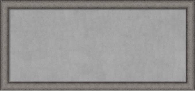 Amanti Art Grey Framed Magnetic Board 24x52 Oversize Vision Board by AmantiArt