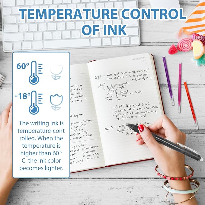 16 Pcs 0.7 mm Erasable Pen Refills Compatible - Image 5