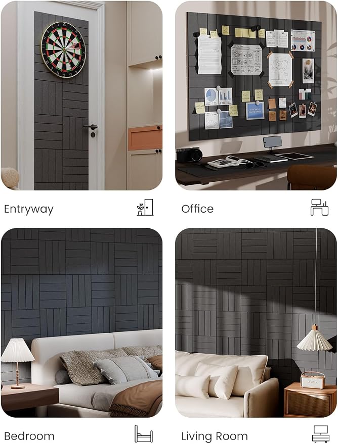 Bumusty Large Cork Board Alternative-47 x35 Felt Bulletin Board Tiles, - Image 6