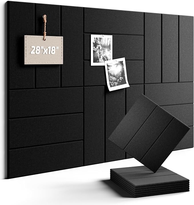 Felt Bulletin Board Tiles -28"x18" by FLUXYNARA