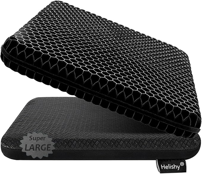 Gel Seat Cushion, Super Large Gel Cushion Chair Pads by Helishy