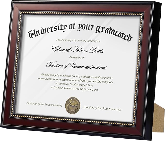 upsimples 8.5x11 Diploma Certificate Frame - Image 4