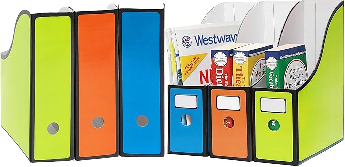 Simple Houseware 6-Pack Magazine File Holder Box, Foldable Cardboard Organizer by SimpleHouseware