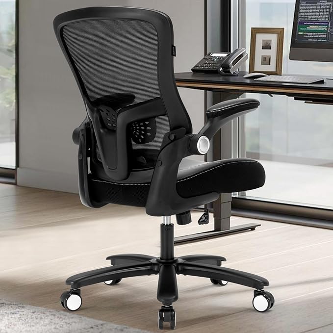 Office Chair, Ergonomic Desk Chair with Adjustable Lumbar Support, High Back Mesh Computer Chair with Heavy Duty Metal Base, Executive Chair for Home Office-DeskLoop Office