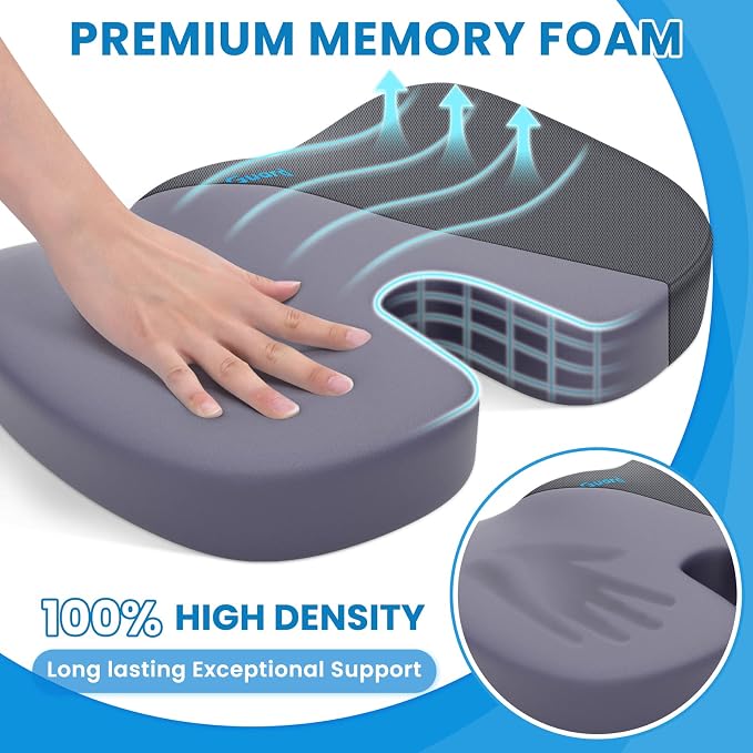 TushGuard Seat Cushion, Office Chair Cushions, Car Seat Cushion, Non-Slip - Image 3