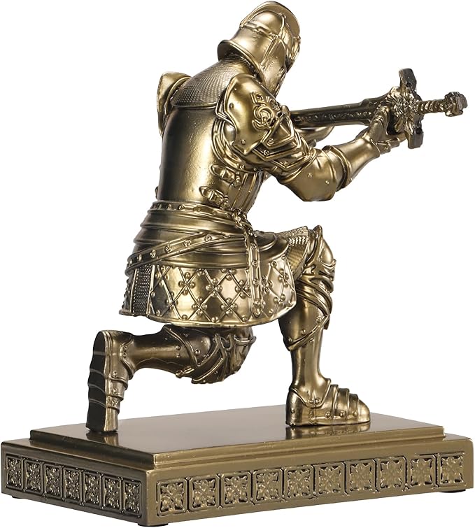 Medieval Knight Pen Holder Office Desk Decor Gifts for Men Father Husband Him Unique-DeskLoop Office