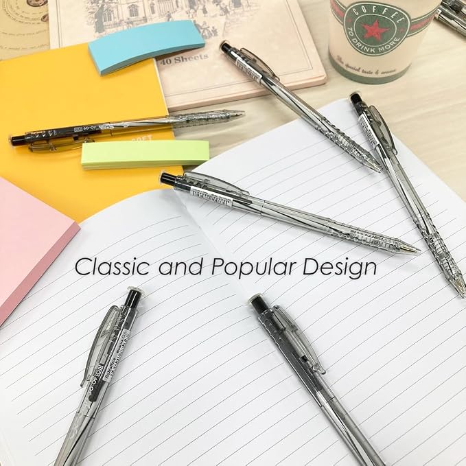FLEXOFFICE Ballpoint Pens, 0.5mm Fine Point, Quick Smooth Writing, Ball point - Image 5