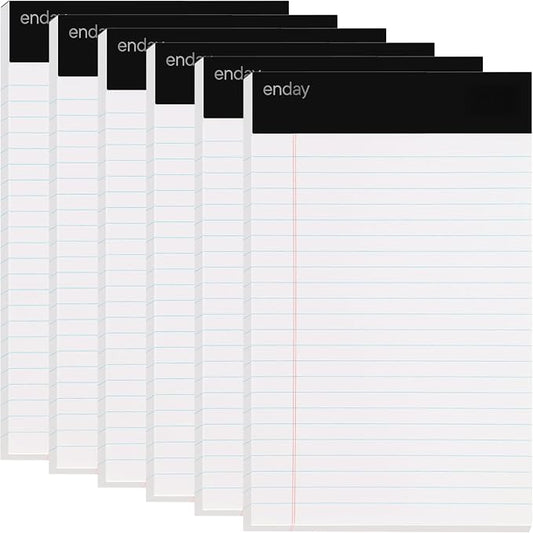 Emraw White Jr. Perforated Edge Legal Ruled Universal 50 Sheets Letter Writing by ENDAY