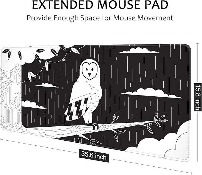 Auhoahsil Ultra Large Gaming Mousepad, XXL Extended Full Size Desktop Matt - Image 4