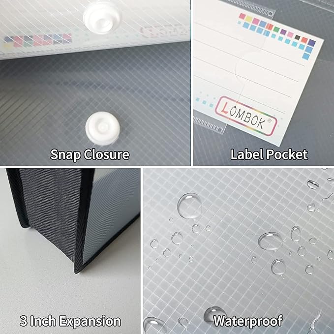 YoeeJob Plastic File Folders Legal Size Expandable Document Folder - Image 5