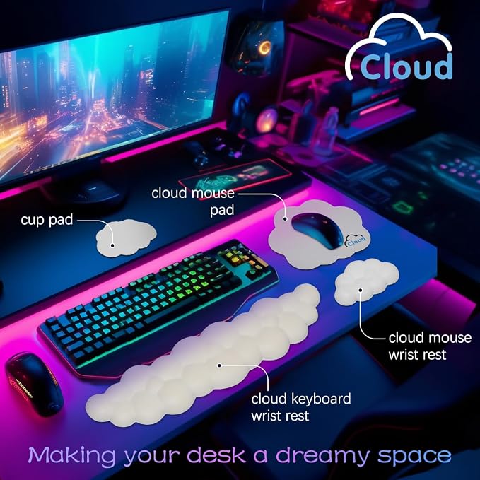 Cloud Wrist Rest Keyboard Palm Rest - Image 2