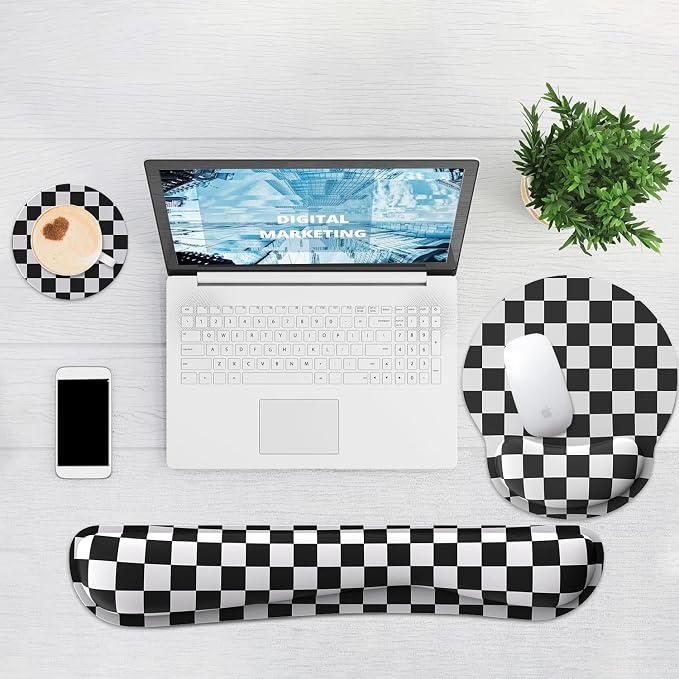 Ergonomic Mouse Pad with Wrist Rest and Keyboard Wrist Rest, Mousepad and - Image 6