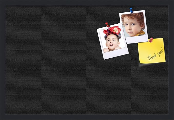 PinPix 30x20 Inch Cork Bulletin Board. This Decorative Framed Pin Board Comes with Desert Pastel Design and a Satin Black Frame. Ideal for Home Office Decor or Message Board (PinPix-1815)-DeskLoop Office