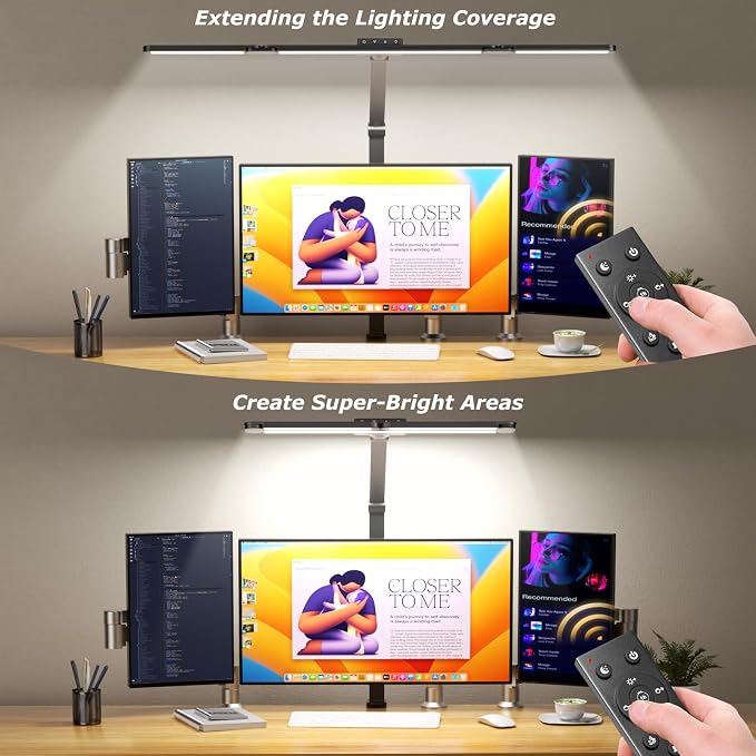 Airlonv LED Desk Lamp with Clamp, Architect Desk Lamp - Image 4