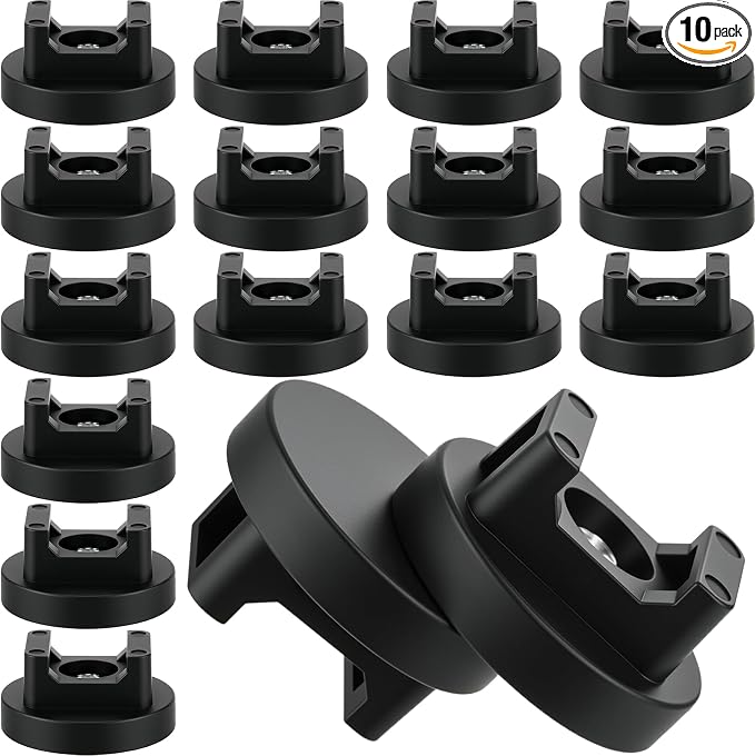 Yookeer 10 Pcs Magnetic Zip Tie Mount Base Black Magnetic Cable Clips Wire by Yookeer