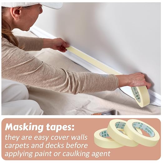 Fainne Masking Tape Bulk General Purpose Masking Painting Tape 55 Yards - Image 5