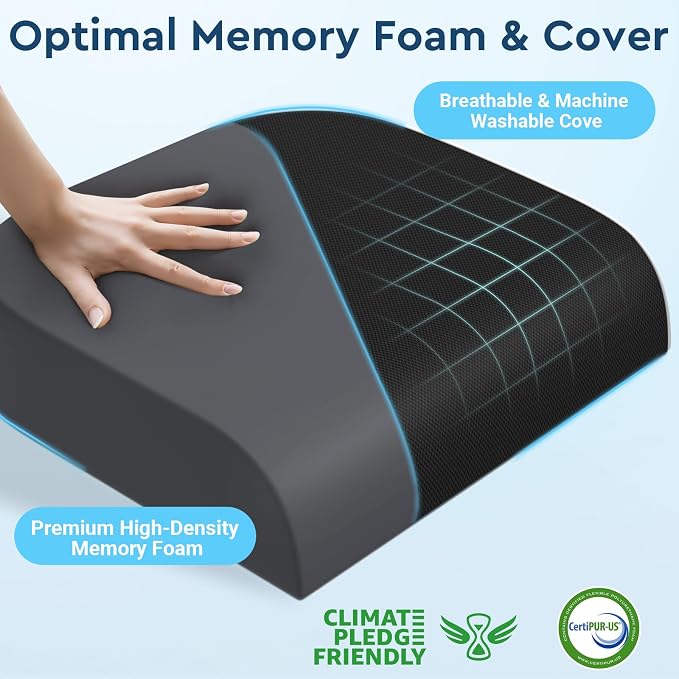 Seat Cushion, Memory Foam Office Chair Cushions - Image 3