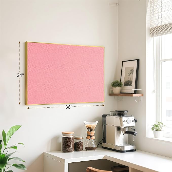 Fabric Bulletin Board, Upgraded Canvas Surface, Wall Mounted, - Image 2