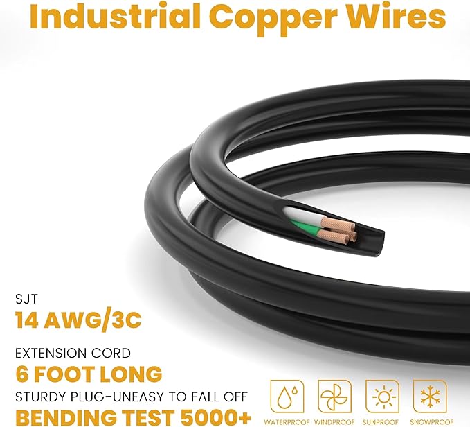 12 Outlet Long Power Strip Surge Protector with 2100 Joules, 6FT Power Cord, Wide Spaced Outlet Power Bar, Overload Protection Switch, Industrial Heavy Duty for Work Bench, Shop, Garage (Black)…-DeskLoop Office