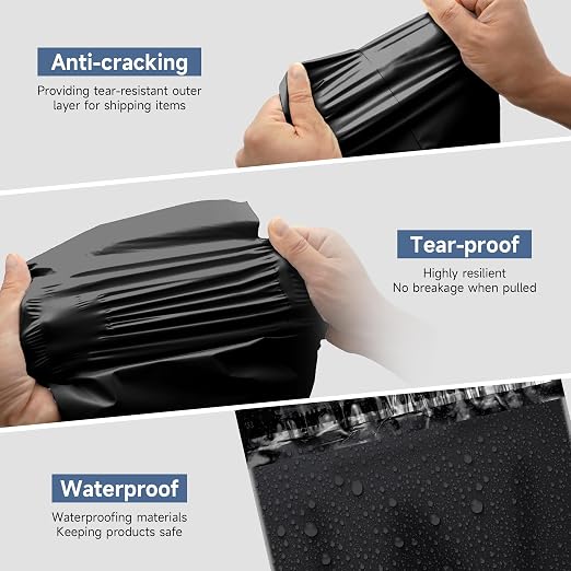 KKBESTPACK 100 Pcs 12x15.5 Poly Mailer Envelopes Shipping Bags Self Adhesive - Image 5