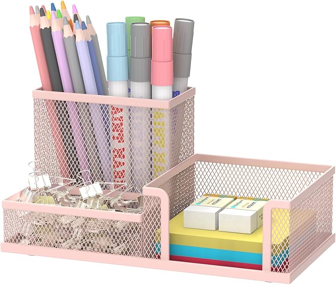 SUPEASY Mesh Pen Holder Desk Organizer, Office Supplies Pencil Storage by SUPEASY
