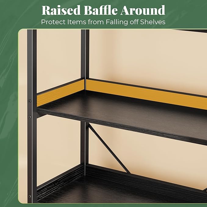 Huuger 5 Tier Bookshelf, Display Bookshelf - Image 5