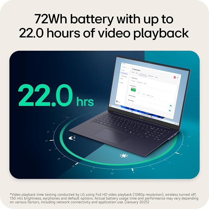 LG gram 15-inch, Thin and Lightweight Laptop, Windows 11 Home, Powered by AMD - Image 7
