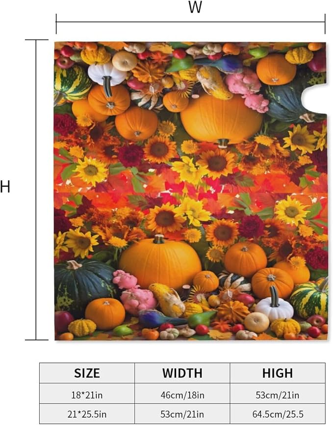 Fall Pumpkin Welcome Magnetic Mailbox Cover, Mailbox Wrap Decorative - Image 5