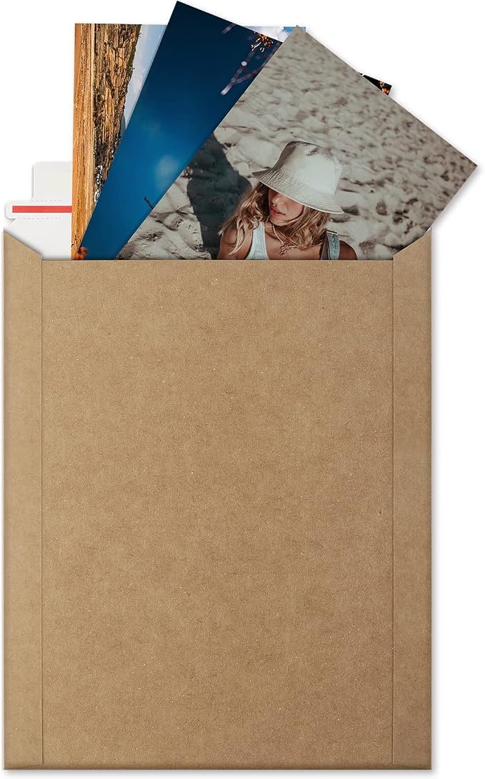 ValBox 9x11.5 Self Seal Photo Document Mailers 25 Pack Stay Flat Brown - Image 3