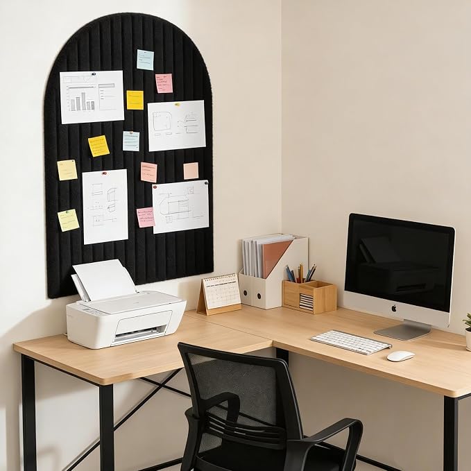 Large Arched Felt Bulletin Board, Sized 36" x 24" - Image 4