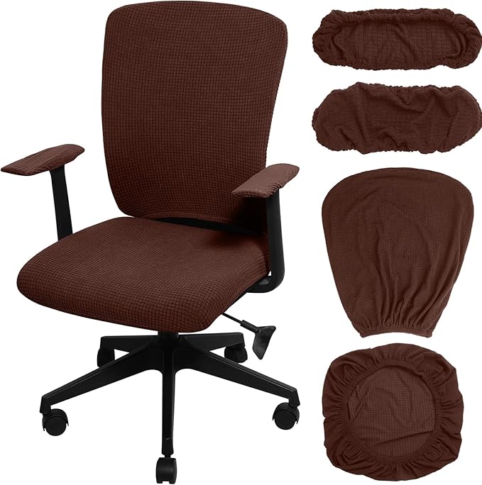 Tallew 4 Pcs Office Chair Covers Set Computer Universal Protective Stretchable by Tallew