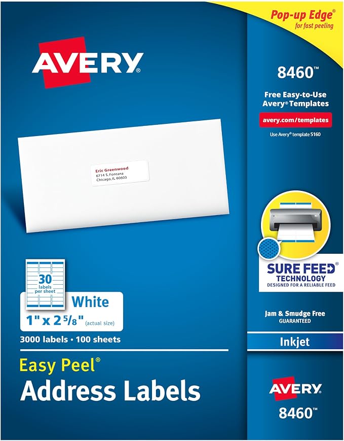Avery Easy Peel Printable Address Labels by Avery