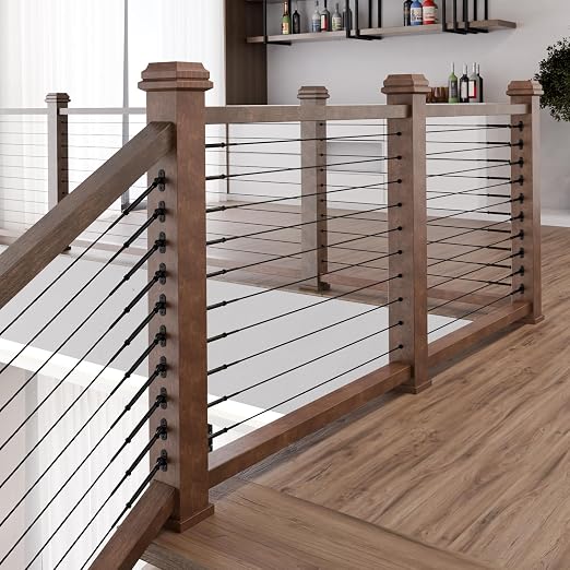 BLIKA 60 Pack 25 30 35 Degree 1/8" Black Cable Railing Angle Beveled Protector - Image 8