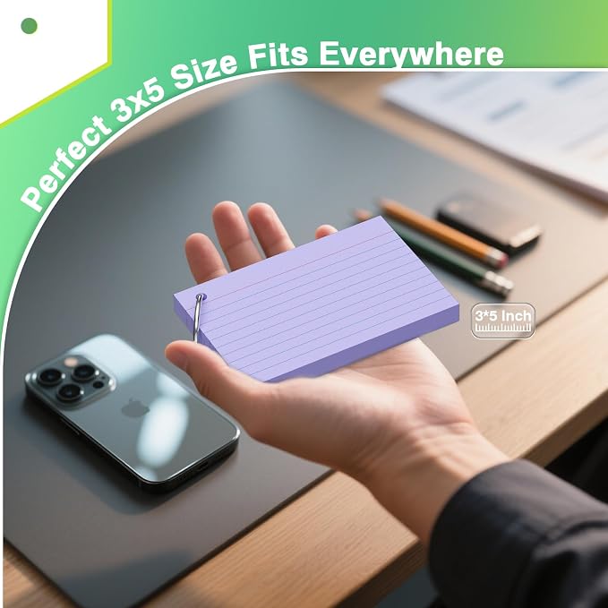 250 Sheets Colored Index Cards - Image 4