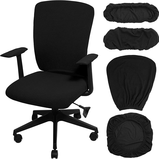 Tallew 4 Pcs Office Chair Covers Set Computer Universal Protective Stretchable by Tallew