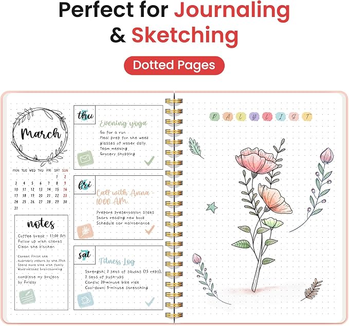 Taja Dotted Spiral Journal Notebook - Image 3
