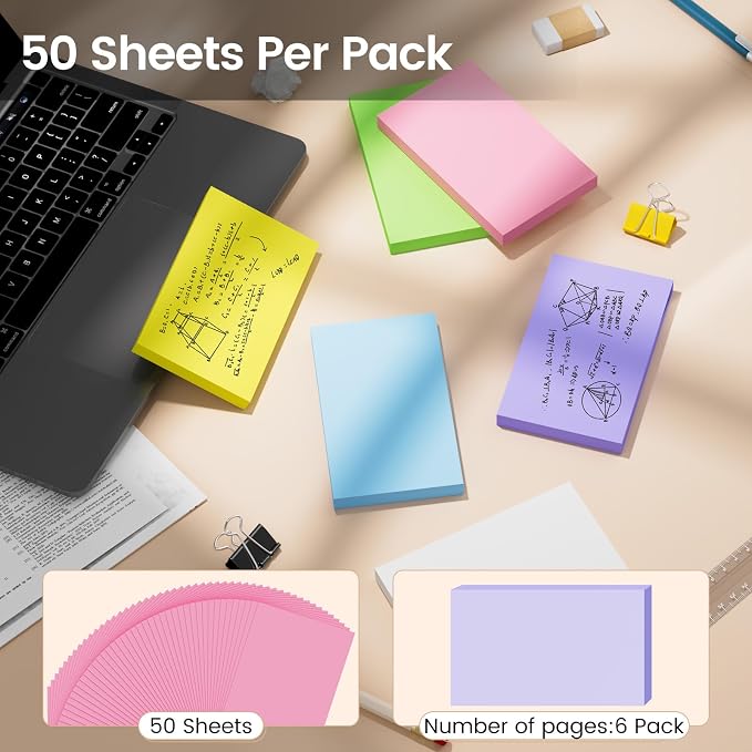 Index Cards 3x5 Inch, Flash Cards, Blank Colored Note Cards Paper - Image 3