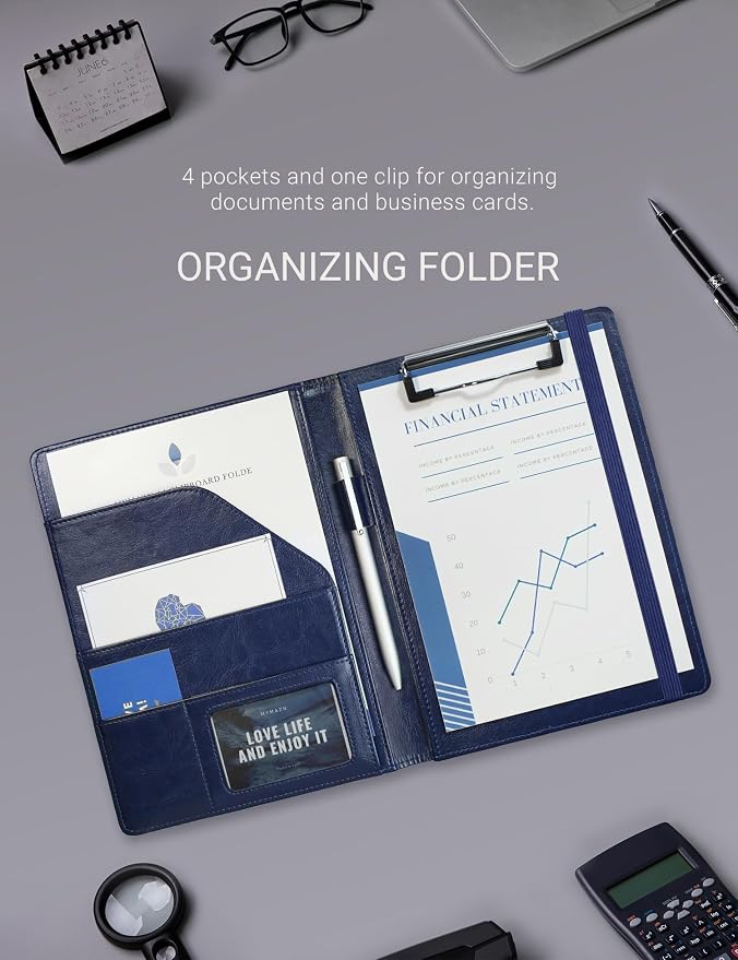 Small Padfolio Clipboard A5 Folder - Image 5