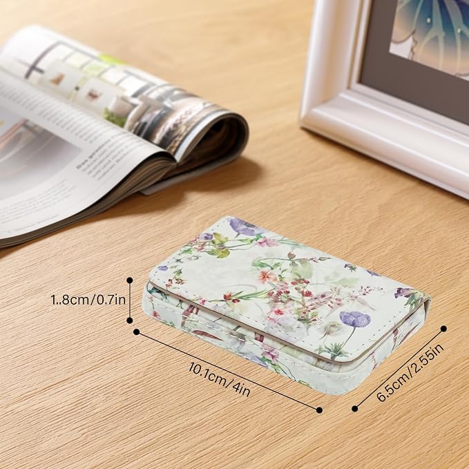 Business Card Holder，PU Leather Business Card Case Color Printing Pattern Card - Image 4