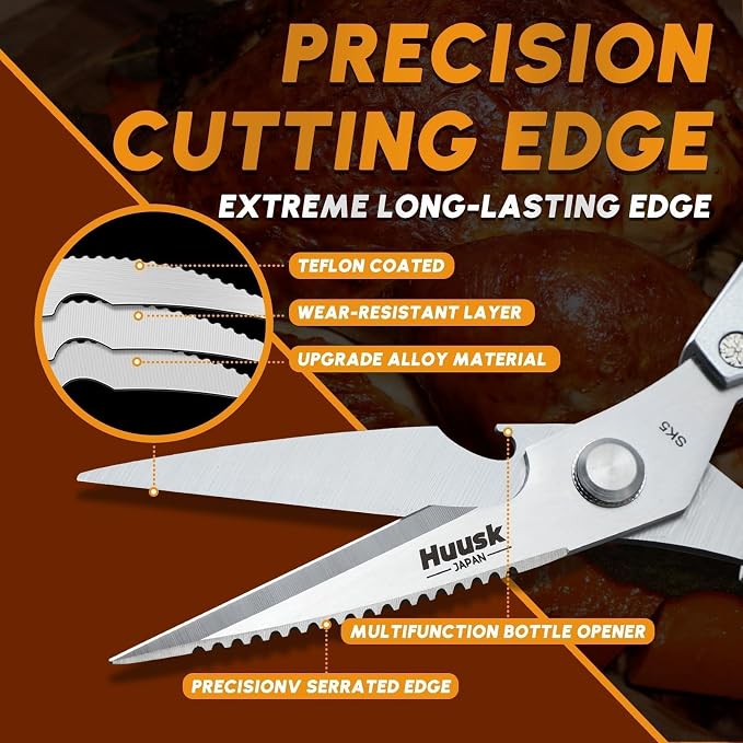 HUUSK Kitchen Scissors All Purpose - Image 3