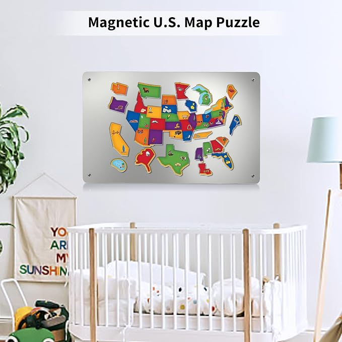 Magnetic Board, 17.1" x 11.8" Magnet Display, - Image 6