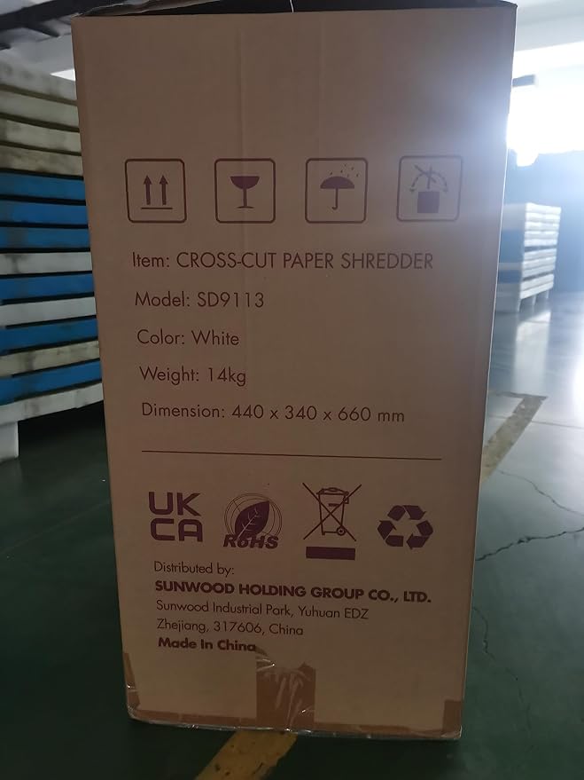 WOLVERINE 18-Sheet Shredders for Home Office Heavy Duty P-4 Security Level Crosscut Paper Shredder Paper/CD/Card Ultra Quiet Paper Shredder for Home with 6 Gallons Pullout Waste Bin SD9113(White ETL)-DeskLoop Office