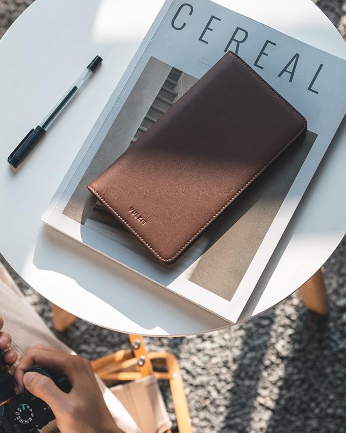 VULKIT Passport Holder Wallet RFID Blocking Travel Wallet - Image 4
