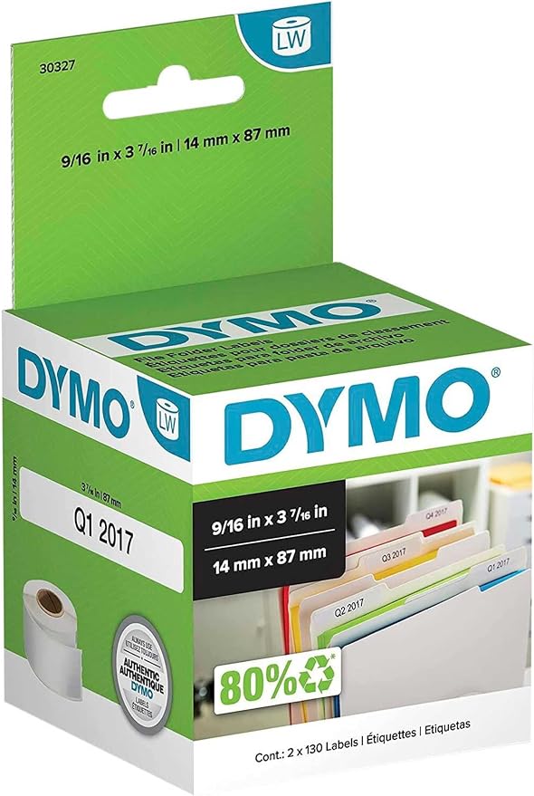 DYMO Authentic LW 1-Up File Folder Labels DYMO Labels - Image 7