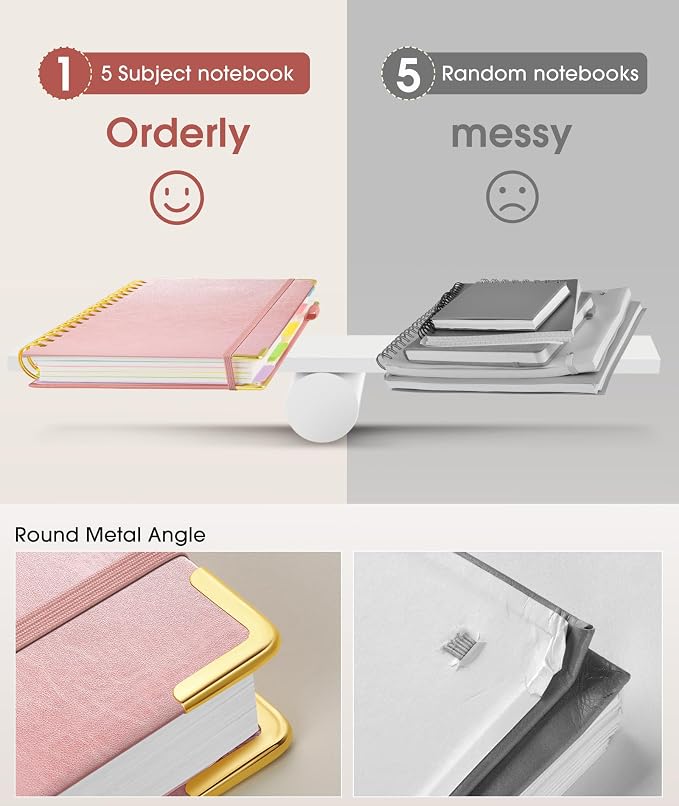 Hardcover Spiral Notebook 8.5"x11" Journal - Image 5
