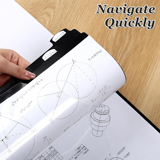 Epakh 6 Pcs Binder Dividers for 3 Rings Binders Index Dividers - Image 6